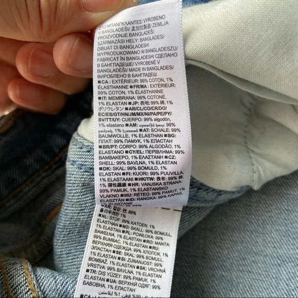 Gap Denim High Rise Distressed Button Fly Cut Off Shorts - Picture 10 of 11